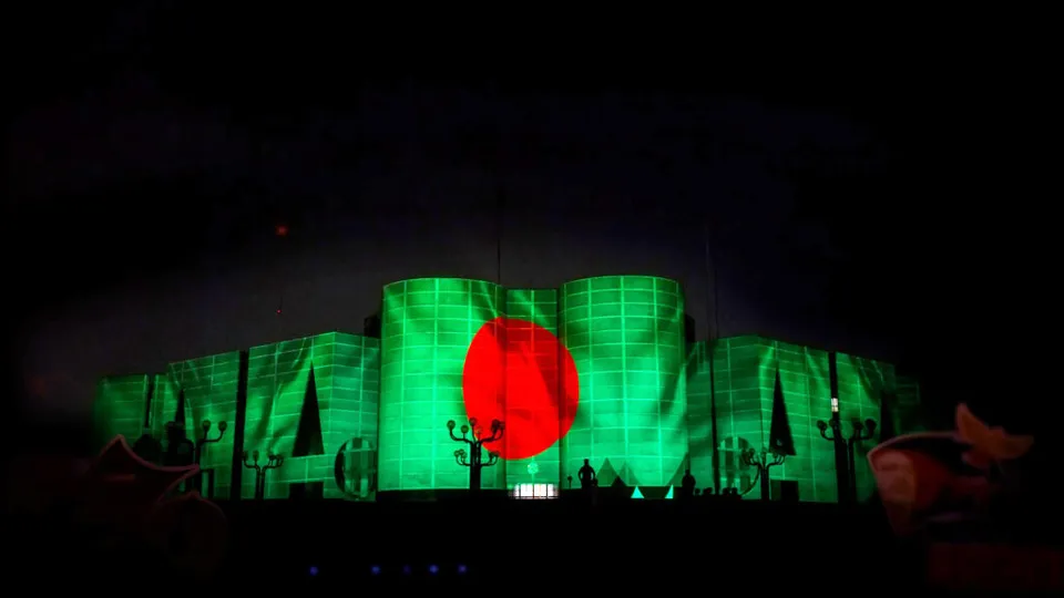 Sangsad Bhaban projection mapping