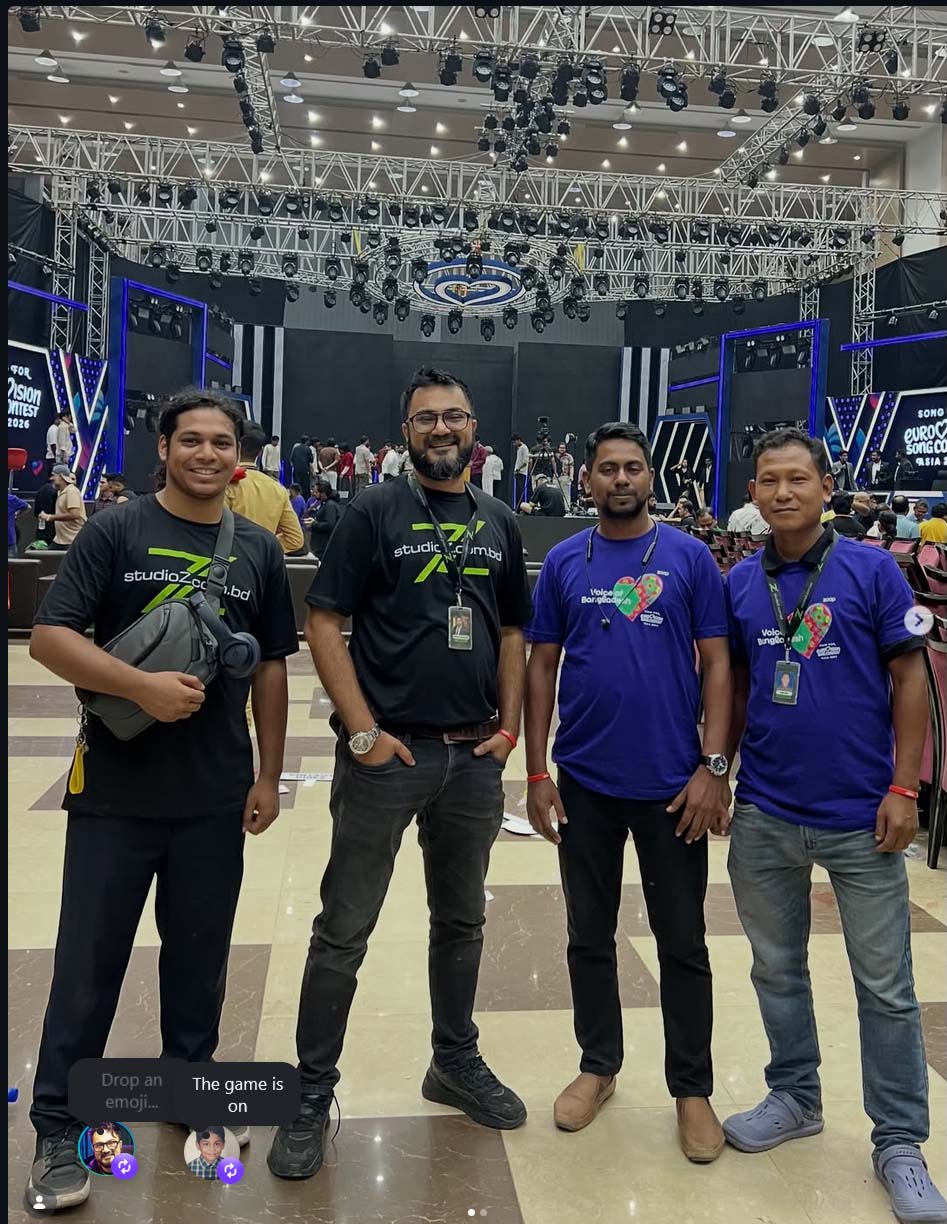 Studio Z BD team at Eurovision Song Contest Asia — Voice of Bangladesh
